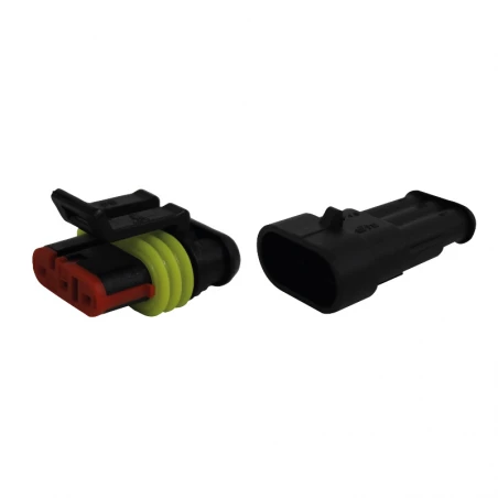 KIT CONNECTEUR ETANCHE SUPERSEAL MALE-FEMELLE 1.5 MM - 3 VOIES KIT CONNECTEUR ETANCHE SUPERSEAL MALE-FEMELLE 1.5 MM - 3 VOIES