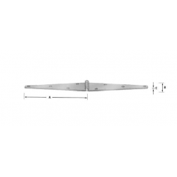 CHARNIERE A DOUBLE PENTURE  200 MM 