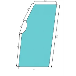 VITRE DE PORTE DROITE OU GAUCHE - 0.9231.212.0 