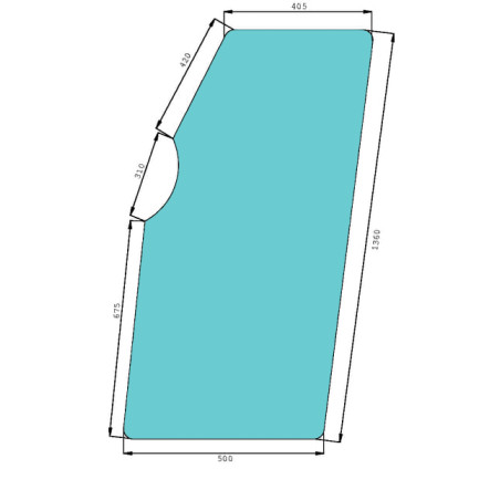 VITRE DE PORTE DROITE OU GAUCHE - 0.9231.212.0 