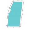 VITRE DE PORTE DROITE OU GAUCHE - 0.9231.212.0 