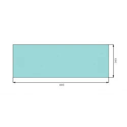 VITRE ARRIERE INFERIEURE - 0.9231.255.0 
