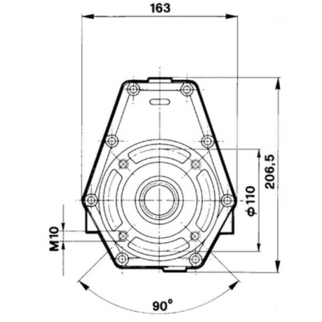 MULTIPLICATEUR POUR POMPE GROUPE 2 ARBRE PTO MALE RATIO 2 
