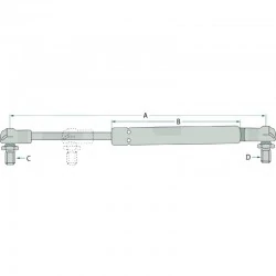 VERIN DE VITRES LATERALES ET ARRIERES