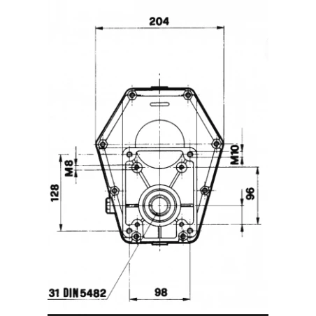 MULTIPLICATEUR POUR POMPE GROUPE 3 ARBRE PTO FEMELLE RATIO 3,8 