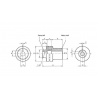 ACCOUPLEMENT ELASTIQUE POUR POMPE GROUPE 1 SORTIE 28 MM 
