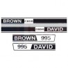 DECALCOMANIE DAVID BROWN 995