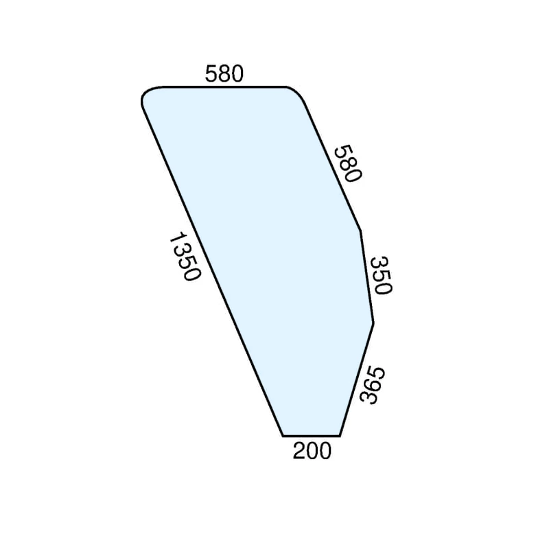VITRE DE PORTE GAUCHE FIAT SERIE 90 - 94 - 5130883 