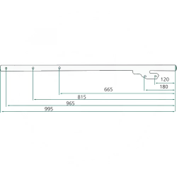 BRAS PORTE DENTS POUR ANDAINEUR DEUTZ/VICON/TAARUP - 16605588.86, VF16605588.86 