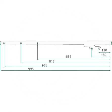 BRAS PORTE DENTS POUR ANDAINEUR DEUTZ/VICON/TAARUP - 16605588.86, VF16605588.86 