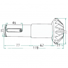 AXE 16 DENTS POUR FAUCHEUSE KRONE - 145206.3 