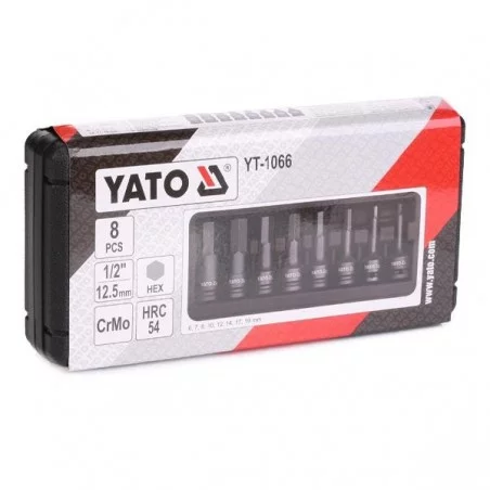 KIT DE DOUILLES MALES A IMPACT 8 PIECES 1/2" 