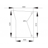 L171333 LEFT LOWER WINDSHIELD FOR JOHN DEERE