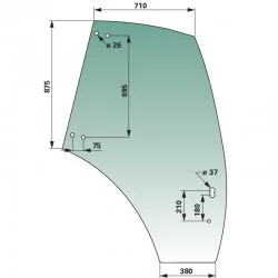 VITRE DE PORTE GAUCHE