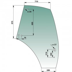 VITRE DE PORTE GAUCHE