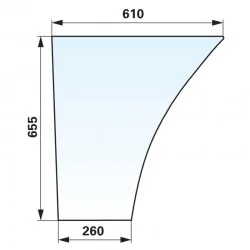VITRE DE PORTE INFERIEURE DROITE & GAUCHE