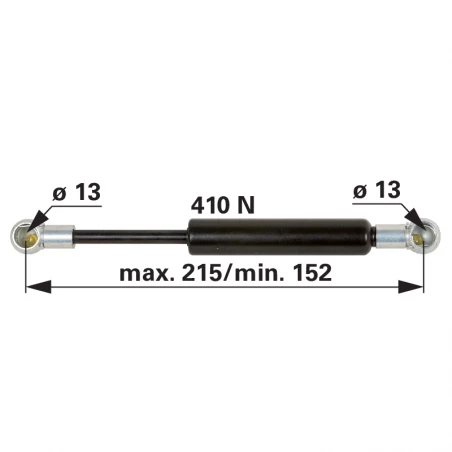 VERIN A GAZ L 215 MM - 410N VERIN A GAZ L 215 MM - 410N