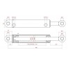 VERIN DE DIRECTION POUR CASE NEW HOLLAND 5189893 - 5181685 
