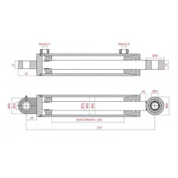 VERIN DE DIRECTION POUR  5142046, 5142052, 5142054, 5143971, 5156717 
