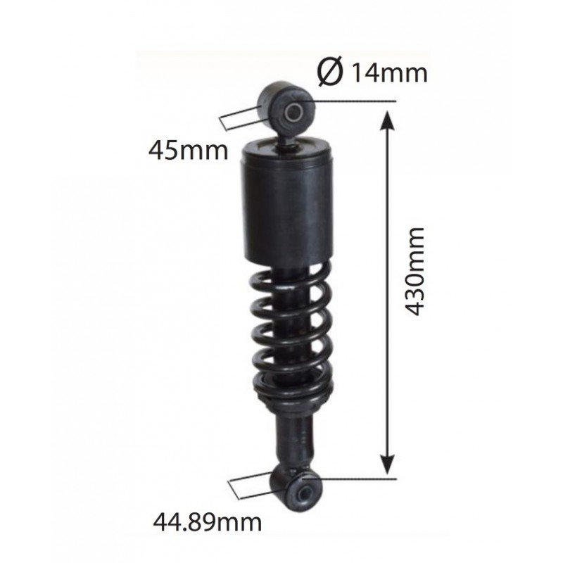 AMORTISSEUR DE CABINE POUR TRACTEUR NEW-HOLLAND T7000 T6000 - CASE PUMA 