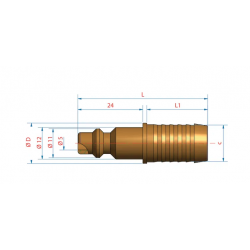 RACCORD RAPIDE MALE 9MM 