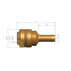 RACCORD RAPIDE MALE 6MM  