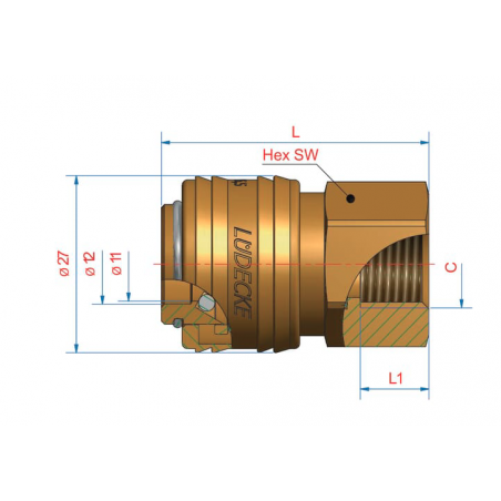 RACCORD RAPIDE FEM BSP 1/4 RACCORD RAPIDE FEM BSP 1/4