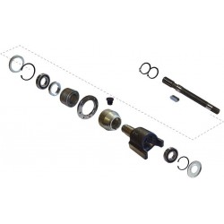 KIT ENTRAINEMENT D'ARBRE DE PONT AVANT POUR NEW-HOLLAND - CASE - STEYR 