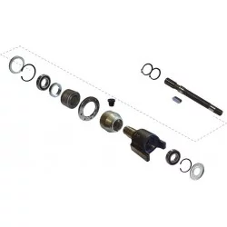 KIT ENTRAINEMENT D'ARBRE DE PONT AVANT POUR NEW-HOLLAND - CASE - STEYR 