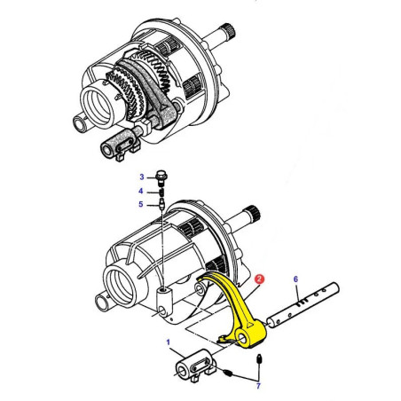 FOURCHETTE INVERSEUR MASSEY FERGUSON162205 