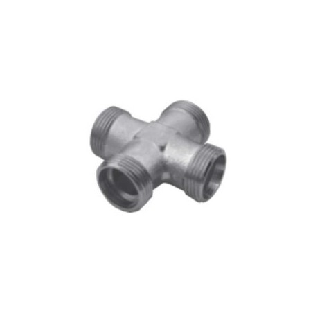 ADAPTATEUR HYDRAULIQUE EN CROIX  4 X MALE M22X1,5 - 15L 