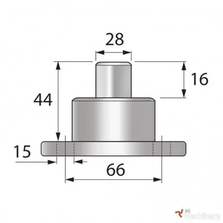 PIVOT INFERIEUR DE PONT AVANT  