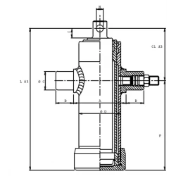 VERIN TELESCOPIQUE 2 EXPANSIONS 8,1 TONNES 
