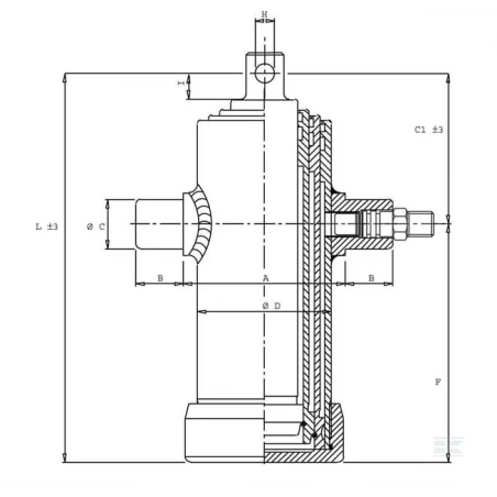 VERIN TELESCOPIQUE 3 EXPANSIONS 22,4 TONNES COURSE 1483 MM VERIN TELESCOPIQUE 3 EXPANSIONS 22,4 TONNES COURSE 1483 MM