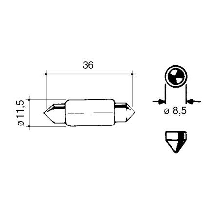 SHUTTLE BULB 12V / 3W