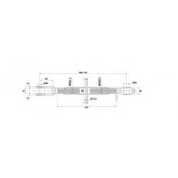 Rear linkage hanger for CASE farm tractor, adjustable lift arm 3148914R91