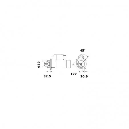 DEMARREUR 12V - 2,8 KW POUR RENAULT DEMARREUR 12V - 2,8 KW POUR RENAULT