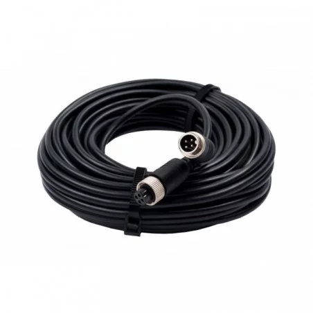 CABLE POUR CAMERA DE RECUL - CONNEXION 4 BROCHES - 20 METRES CABLE POUR CAMERA DE RECUL - CONNEXION 4 BROCHES - 20 METRES