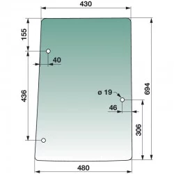 VITRE LATERALE DROITE 192002A3 