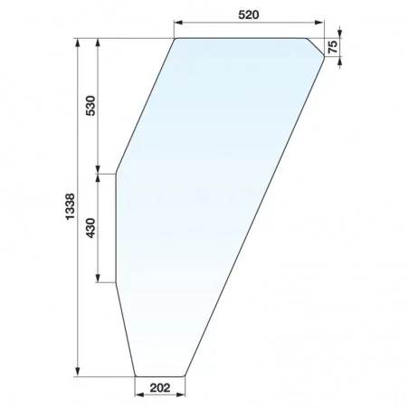 VITRE DE PORTE GAUCHE FIAT SERIE 88 - 90 - 94 - SOMECA - 5124414 VITRE DE PORTE GAUCHE FIAT SERIE 88 - 90 - 94 - SOMECA - 5124414