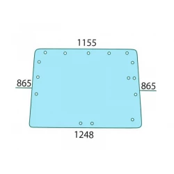 VITRE ARRIERE DE HAYON POUR TRACTEUR RENAULT  7700017671 - 7700062092 