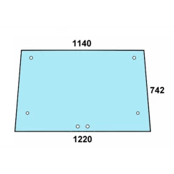 VITRE DE HAYON POUR TRACTEUR RENAULT CABINE RS  7700007529 