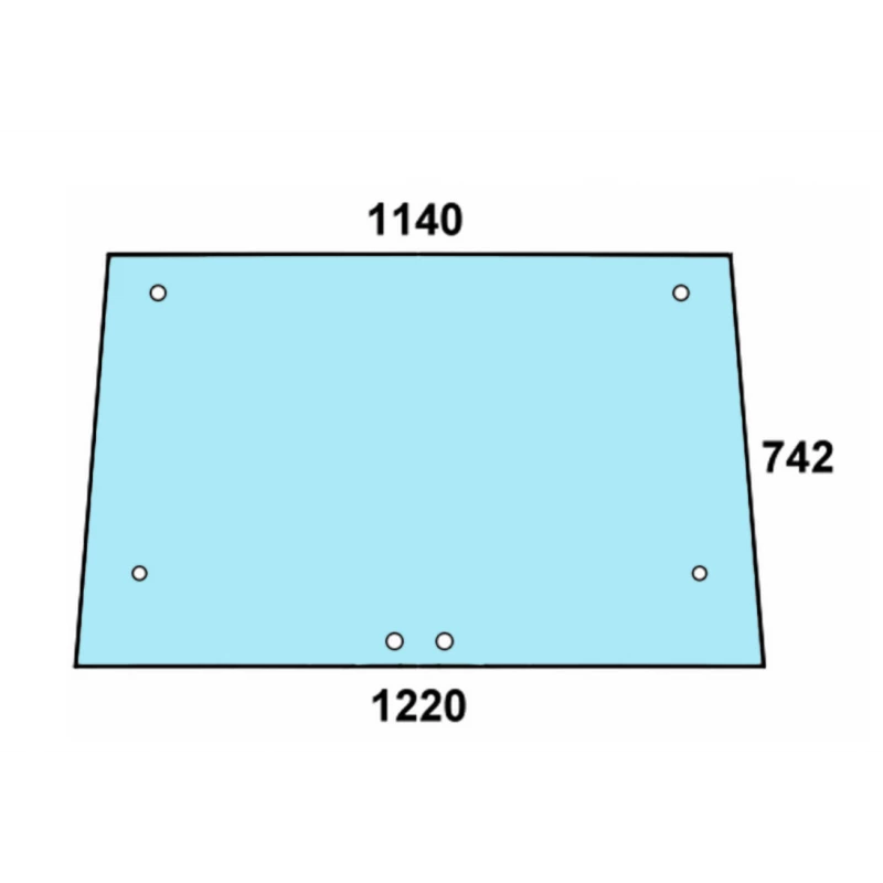 VITRE DE HAYON POUR TRACTEUR RENAULT CABINE RS  7700007529 