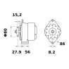 ALTERNATOR 14V 65A ISKRA LETRIKA MALHE 