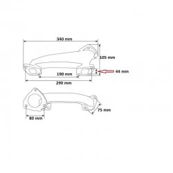 COLLETTORE SCARICO A4.212 - A4.236 - A4.248 