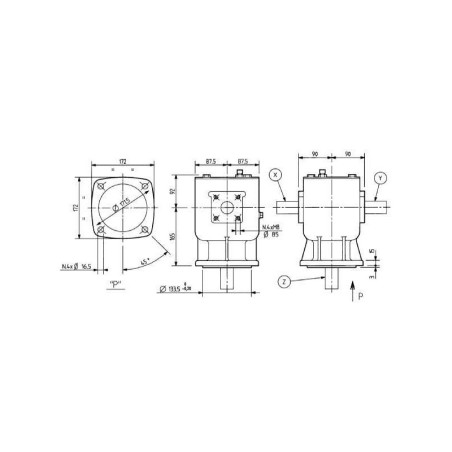 BOITIER RENVOI D'ANGLE LF-151A 151000 