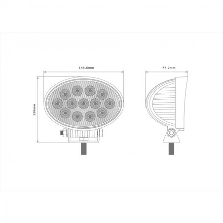 PHARE DE TRAVAIL A LED - 13 LEDS - 2300 LM 