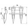 DOIGT DOUBLE  L 162 MM 