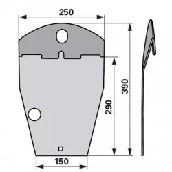 PATIN POUR VICON 5512510086 