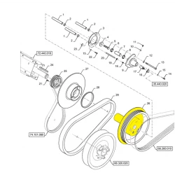 DEMI POULIE POUR MOISSONNEUSE NEW HOLLAND 
